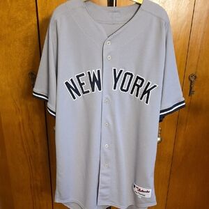 Majestic Light Gray New York Jersey